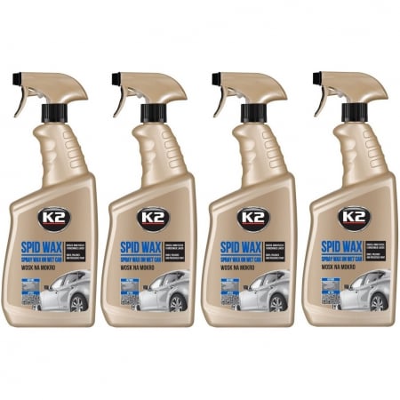 Intretinere auto - Set 4 Buc K2 Solutie Ceara Rapida Spid Wax 770ML K087M