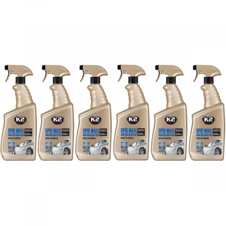 Intretinere auto - Set 6 Buc K2 Solutie Ceara Rapida Spid Wax 770ML K087M