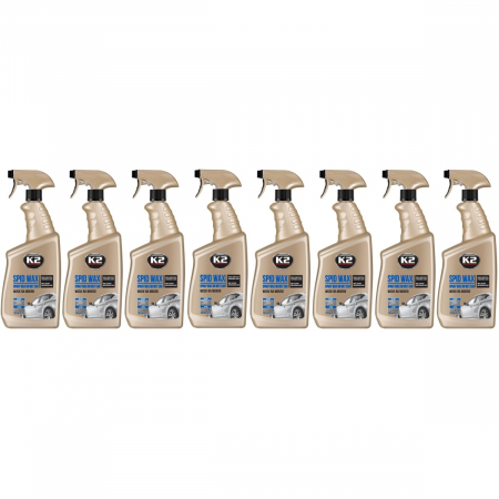 Intretinere auto - Set 8 Buc K2 Solutie Ceara Rapida Spid Wax 770ML K087M