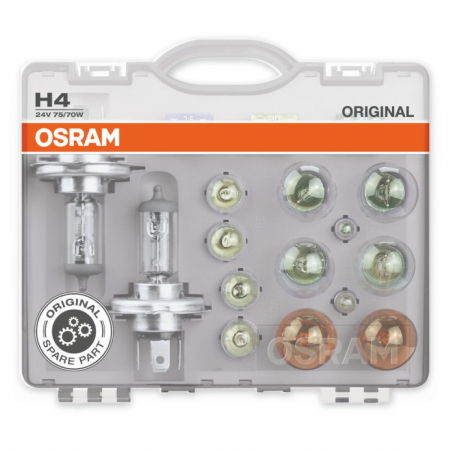 Accesorii auto - Set Becuri Auto De Rezerva Camion 24V H4 Osram