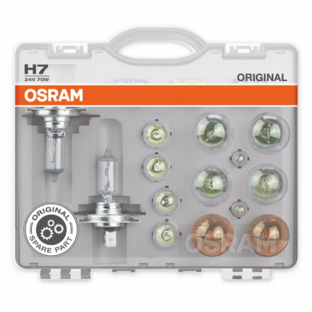 Accesorii auto - Set Becuri Auto De Rezerva Camion 24V H7 Osram