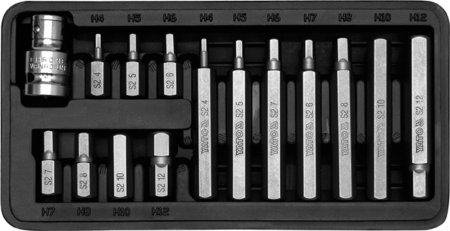 Scule si echipamente - Set Biti Hexagon 15 Piese