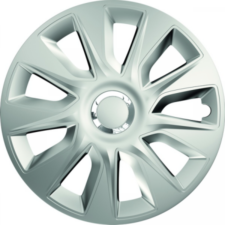 Accesorii auto - Set Capace Roti 15  Cu Inel Cromat Stratos