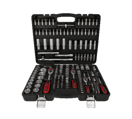 Set Chei Tubulare. 179 De Piese 1/4+3/8+1/2 [6]