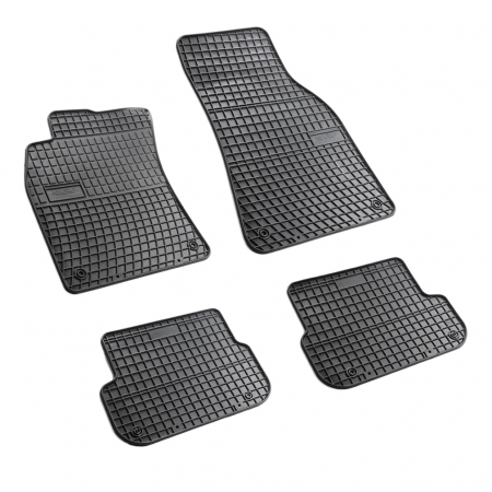 Covorase auto - Set covorase auto din cauciuc Audi A6 (C6) FACELIFT 2006-2011, presuri FROGUM, negre, 4 buc.