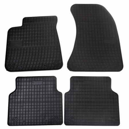 Covorase auto - Set covorase auto din cauciuc Audi A8 D4 2009-2017, presuri FROGUM, negre, 4 buc