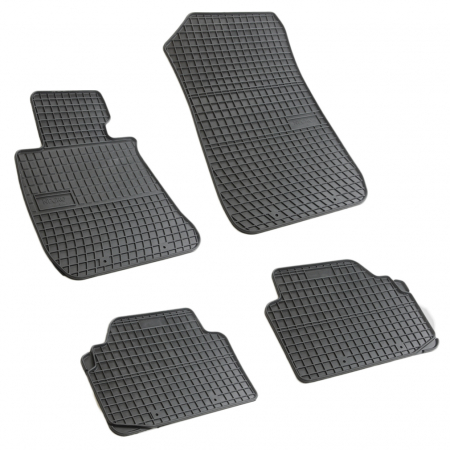 Covorase auto - Set covorase auto din cauciuc Bmw Seria 3 E90 E91 E92 2004-2012, presuri FROGUM, negre, 4 buc.