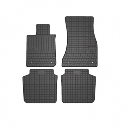 Covorase auto - Set covorase auto din cauciuc  Bmw Seria 7 G12 Long 2015-  prezent, presuri FROGUM, Negru