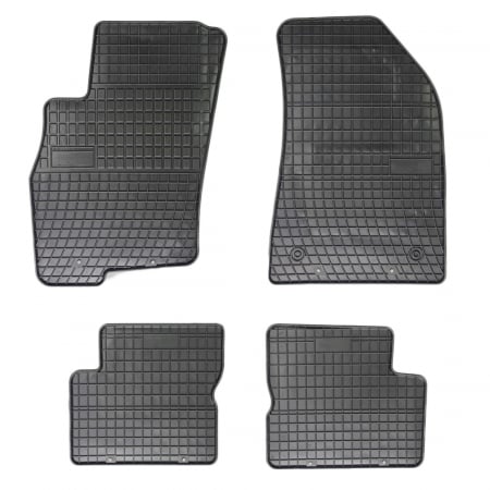 Accesorii auto - Set covorase auto din cauciuc Chevrolet Lacetti, Nubira 2003-2009, presuri FROGUM, negre, 4 buc.