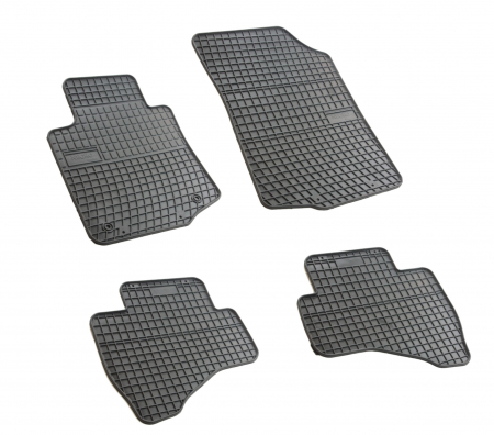 Set covorase auto din cauciuc Citroen C1, Peugeot 107, Toyota Aygo 2005-2014, presuri FROGUM, negre, 4 buc. [1]
