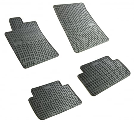 Accesorii auto - Set covorase auto din cauciuc Citroen C5 2001-2004, C5 1 Fl 2004-2008, Peugeot 407 2004-2011, presuri FROGUM, negre, 4 buc.