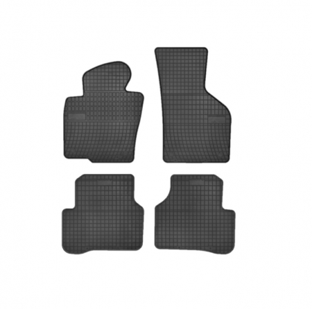 Covorase auto - Set covorase auto din cauciuc  Citroen C5 Aircross 2017-  prezent, presuri FROGUM, Negru