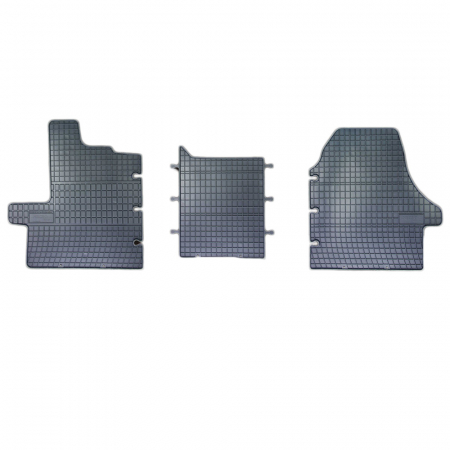 Set covorase auto din cauciuc Fiat Ducato 2006- Citroen Jumper Peugeot Boxer 2006 culoare Negru, presuri FROGUM, 3 buc. [1]