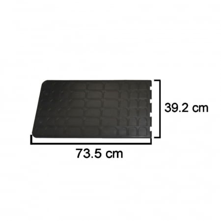 Set covorase auto din cauciuc Flexmat Universale culoare Negru, presuri FROGUM, 2 buc., covorase pasaj spate 39.2 X 73.5 cm [2]
