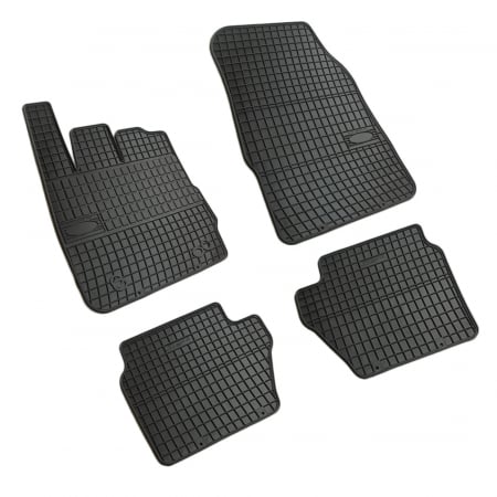 Accesorii auto - Set covorase auto din cauciuc Ford Fiesta 7 2008-2017, presuri FROGUM, negre, 4 buc.