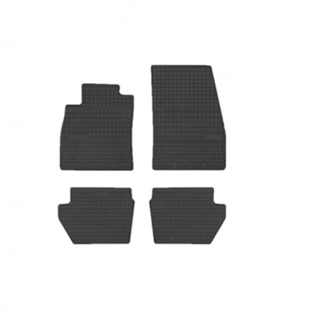 Accesorii auto - Set covorase auto din cauciuc  Ford Fiesta Mk 8 2017-  prezent, presuri FROGUM, Negru