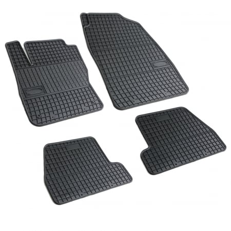 Covorase auto - Set covorase auto din cauciuc Ford Focus 3 2010-2018, presuri FROGUM, negre, 4 buc.