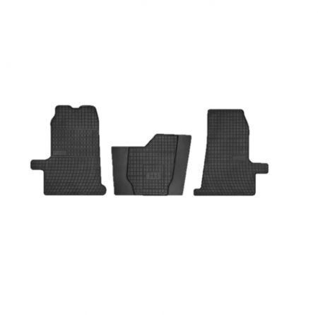 Accesorii auto - Set covorase auto din cauciuc  Ford Transit Van 2019, presuri FROGUM, Negru