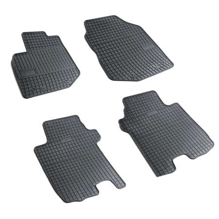 Accesorii auto - Set covorase auto din cauciuc Honda Jazz 2 2007-2014, presuri FROGUM, negre, 4 buc.