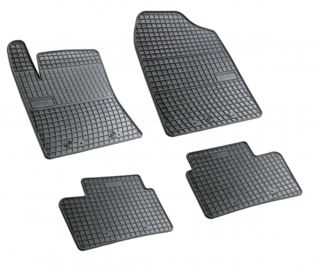 Set covorase auto din cauciuc Hyundai I10 (BA) 2013-2019, Cauciuc Negre, presuri FROGUM, negre, 4 buc. [1]
