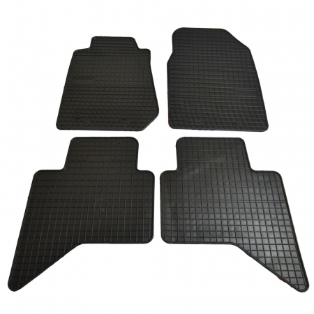 Accesorii auto - Set covorase auto din cauciuc Isuzu D-Max II 2011-, presuri FROGUM, culoare Negru, 4 buc.