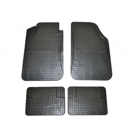 Accesorii auto - Set covorase auto din cauciuc Mat 3 Universale culoare Negru, presuri FROGUM, 4 buc.