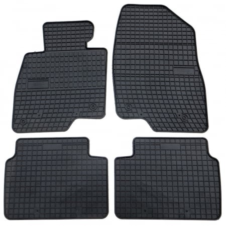 Covorase auto - Set covorase auto din cauciuc Mazda 3 1 2003-2010, presuri FROGUM, negre, 4 buc.