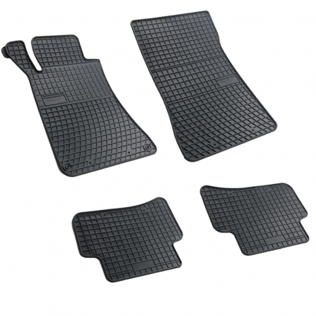 Accesorii auto - Set covorase auto din cauciuc Mercedes Clasa C W203 2000-2007, presuri FROGUM, negre, 4 buc.