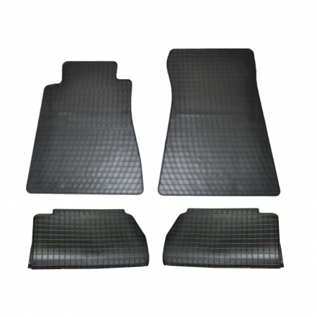 Set covorase auto din cauciuc Mercedes W201 E190 1982-1993 culoare Negru, presuri FROGUM, 4 buc. [1]