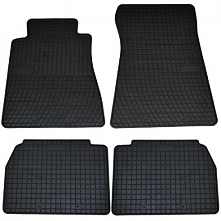 Accesorii auto - Set covorase auto din cauciuc Mercedes W201 E190 1982-1993 culoare Negru, presuri FROGUM, 4 buc.