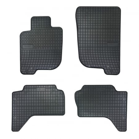 Covorase auto - Set covorase auto din cauciuc Mitsubishi L200 2007-2016, presuri FROGUM, negre, 4 buc.