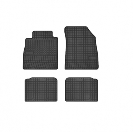 Covorase auto - Set covorase auto din cauciuc  Nissan Micra K14 2017-  prezent, presuri FROGUM, Negru