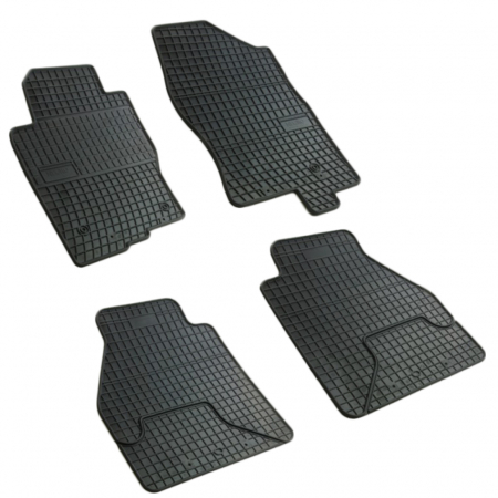 Covorase auto - Set covorase auto din cauciuc Nissan Navara 2010- Pathfinder 2010-2014, presuri FROGUM, negre, 4 buc.