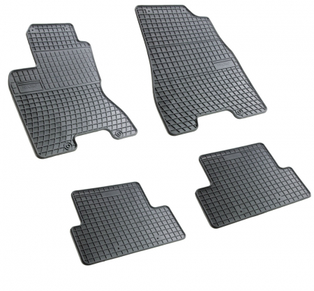 Covorase auto - Set covorase auto din cauciuc Nissan X-Trail II 2008-2013, presuri FROGUM, negre, 4 buc.