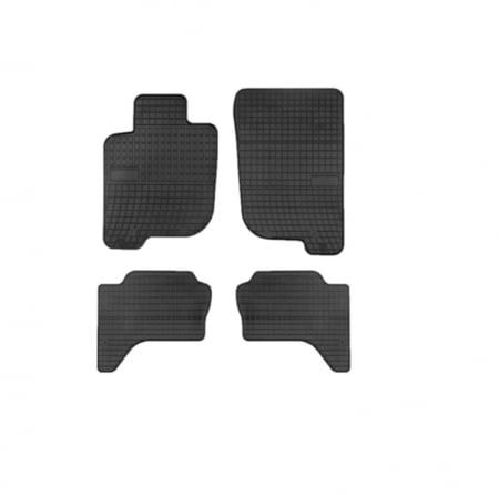 Covorase auto - Set covorase auto din cauciuc  Opel Combo E 2 locuri 2018-  prezent; Peugeot Rifter VAN 2018-  prezent, presuri FROGUM, Negru