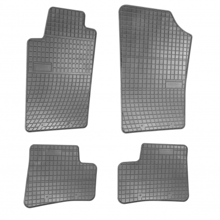 Covorase auto - Set covorase auto din cauciuc Peugeot 206 1998-2009 culoare Gri, presuri FROGUM, 4 buc.