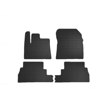 Accesorii auto - Set covorase auto din cauciuc  Peugeot Rifter 2018-  prezent, presuri FROGUM, Negru