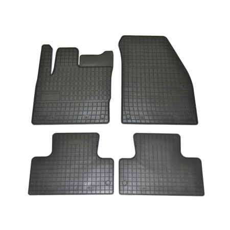 Covorase auto - Set covorase auto din cauciuc Range Rover Evoque 2011-2018 culoare Negru, presuri FROGUM, 4 buc.