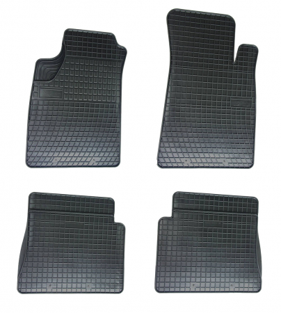 Accesorii auto - Set covorase auto din cauciuc Renault Kangoo 1 5loc 1998-2008, Negre, presuri FROGUM, negre, 4 buc.