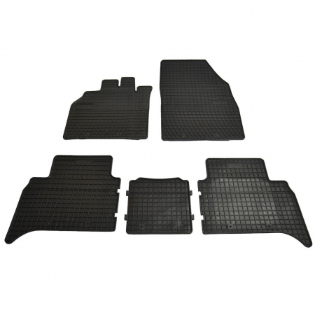 Accesorii auto - Set covorase auto din cauciuc Renault Scenic 2 2003-2009 culoare Negru, presuri FROGUM, 5 buc.