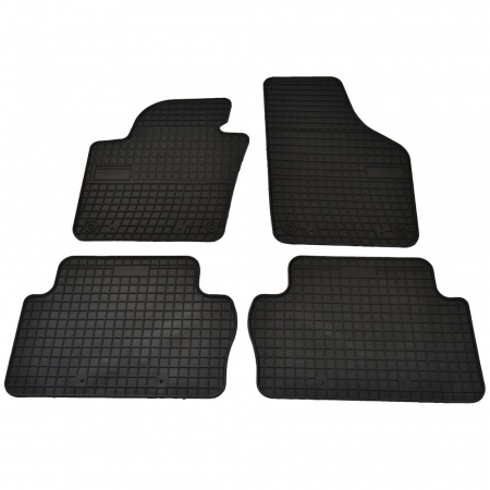 Accesorii auto - Set covorase auto din cauciuc Seat Alhambra 2 2010-2020 Vw Sharan 5 locuri 2010-, presuri FROGUM, negre, 4 buc.