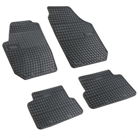 Accesorii auto - Set covorase auto din cauciuc Skoda Fabia 2 2006-2014; Cordoba 3 2008-, presuri FROGUM, negre, 4 buc
