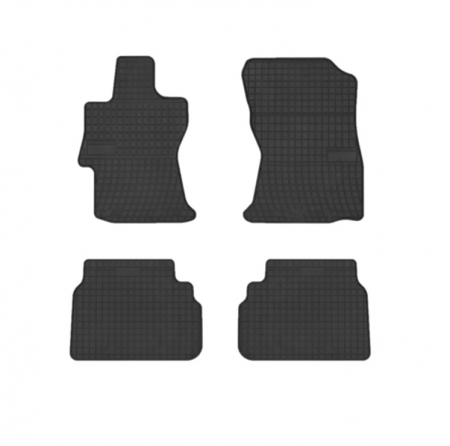 Covorase auto - Set covorase auto din cauciuc  Subaru Impreza 2018-  prezent, presuri FROGUM, Negru