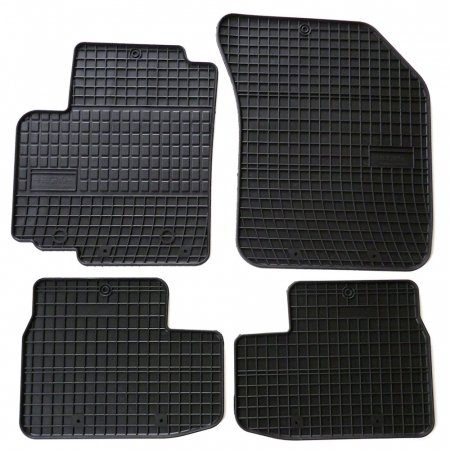 Covorase auto - Set covorase auto din cauciuc Suzuki Splash, Opel Agila B 2008-2014, presuri FROGUM, negre, 4 buc.