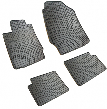 Covorase auto - Set covorase auto din cauciuc Toyota Corrola E12 2002-2007, presuri FROGUM, negre, 4 buc.