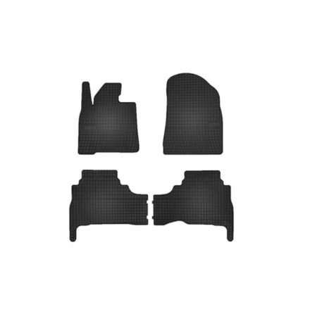 Accesorii auto - Set covorase auto din cauciuc  Toyota Land Cruiser 200 Lift 2015-  prezent, presuri FROGUM, Negru