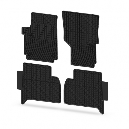 Covorase auto - Set covorase auto din cauciuc Volkswagen Amarok 2009-, presuri FROGUM, negre, 4 buc.