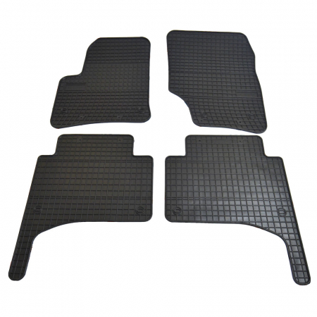 Accesorii auto - Set covorase auto din cauciuc Vw Touareg 1, Porsche Cayenne I 2002-2010, presuri FROGUM, culoare Negru, 4 buc.
