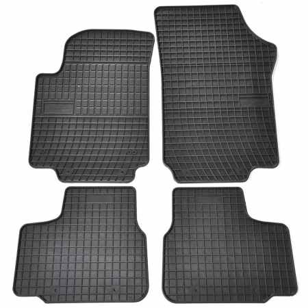 Accesorii auto - Set covorase auto din cauciuc Vw Up! 2011-, Skoda Citigo 2012-2019, Seat Mii 2011-2019, Negre, presuri FROGUM, negre, 4 buc.