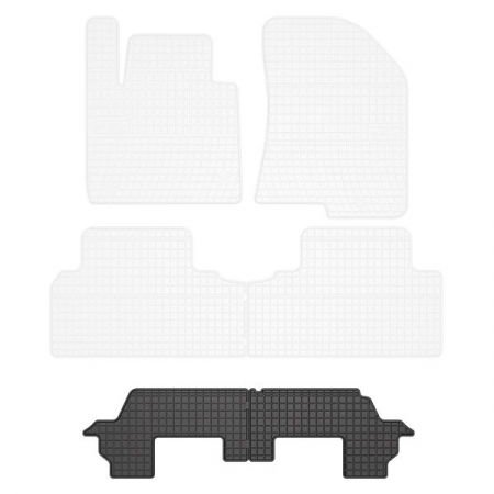 Covorase auto - Set covorase cauciuc, 2 Buc , 3 rand, Pentru: Kia Carens Iv 2013-, Suv